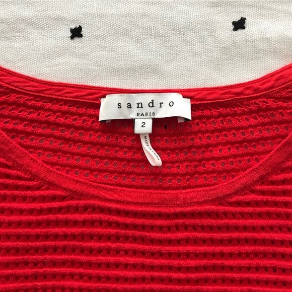 Sandro Silk Trim Sweater - Picture 4 of 4